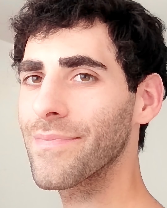 Stefano Giliberti's face in June 2021